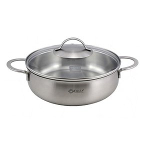 NY-2856/키친플라워/큐벨리/전골냄비/22cm/IH인덕션냄비/스테인레스/3중바닥