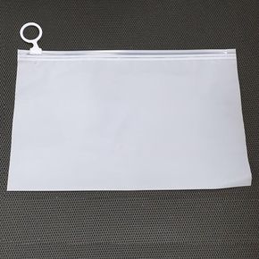 지퍼형 고리 파우치 반투명 지퍼백 보관 여행 24x15
