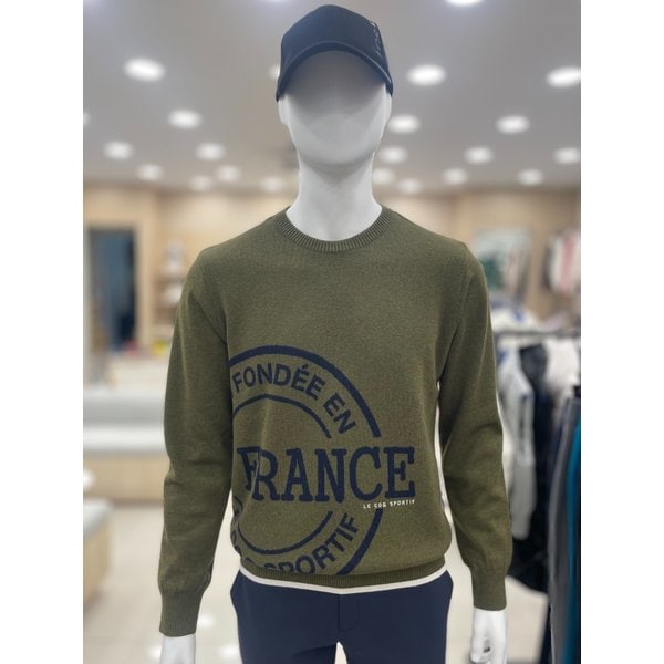 [여주점] 남성 울혼방 라운드 스웨터 GP421MKPO4 KHAK