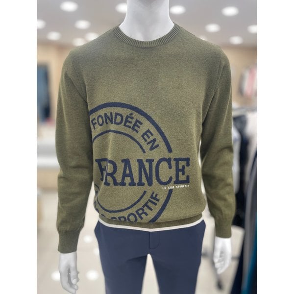 [여주점] 남성 울혼방 라운드 스웨터 GP421MKPO4 KHAK