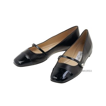 지미추 여성 엘리사 플랫 슈즈 ELISA FLAT PTZ BLACK BLACK