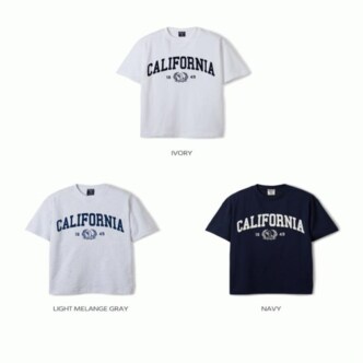 후아유 공용 캘리포니아 레터 반팔티 / California Letter Short Slee_A WHRAE2324U-0