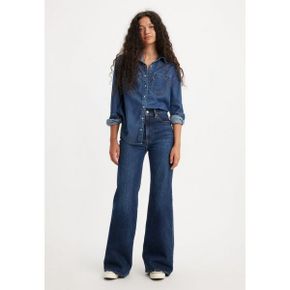 4808209 Levis RIBCAGE BELLS - Flared Jeans dark-blue denim