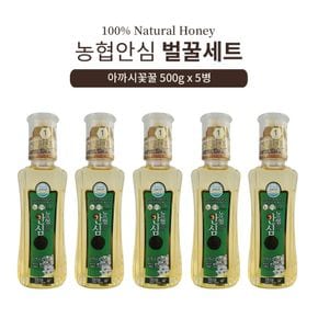 한국양봉농협 농협안심 1등급 아까시꽃꿀 500gX5병[35038113]