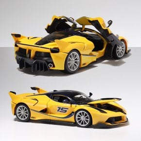 브라고 1/18 페라리 FXX K Yellow 키덜트 미니카 장식모형 자동차