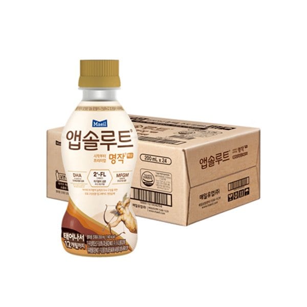 앱솔루트 명작 액상 2FL 분유 1단계(0~12개월) 200ml 24개 (니플미포함)