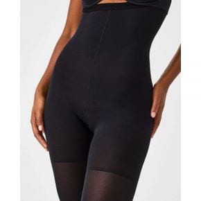 4812570 Spanx High-Waisted Tight-End Tights - Very Black