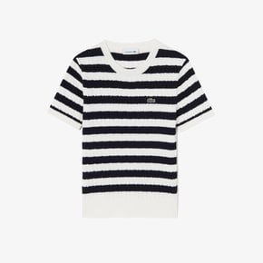 [시흥점] 여성 케이블 반팔 크루넥 풀오버 AF490E-55G