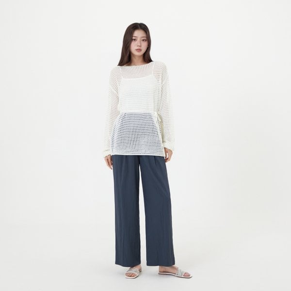 [시흥점] (SET-하의)밴딩 원턱 와이드 팬츠 AR2WP471