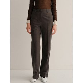 wool boot cut pants (charcoal)