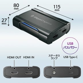 IODATA HDMI 4K 2K120p PS5 GV-USB3HDSE 아이・오・데이터 캡쳐 대응 패스스루・녹화 대응 게임