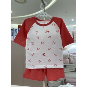 쇼콜라 칼라 로고라글란티셔츠상하 UTKMXS67