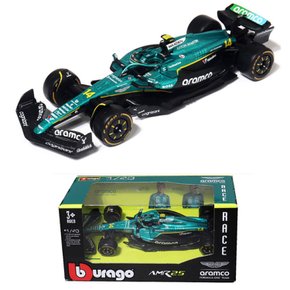 1:43 종이케이스 F1 애스턴마틴 AMR25 NO.14 페르난도 알론소 미니카 다이캐스트