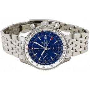 일본 브라이틀링 시계 Breitling Navitimer World A242C51NP Blue Dial Mens Wrist워치 W184389