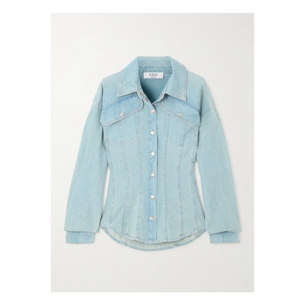 알바 패널 데님 셔츠 블루 1647597338348490