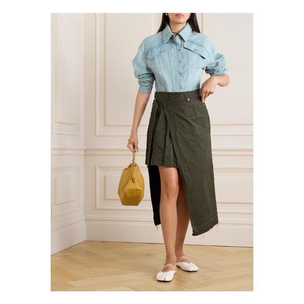 알바 패널 데님 셔츠 블루 1647597338348490