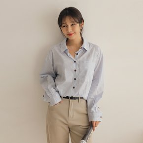 [66-110] 호데 베이직 줄지 포켓 남방