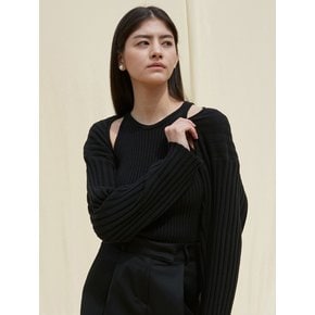 OU853 combi cotton bolero (black)