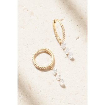 PERS&Eacute;E 페르세 18캐럿 골드 다이아몬드 후프 귀걸이 46376663163019982