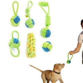 실타래 장난감 강아지 로프 이갈이 애견 터그놀이 치발기 공 강아지장난감 터그 놀이 1P PET