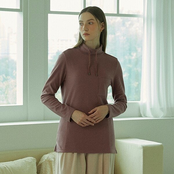 ANC_[1종] 여성) 반목 기모티셔츠 핑크_QAFFT152