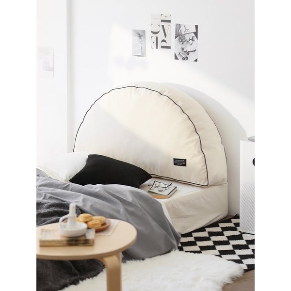 베이직 반달 등쿠션 2color (솜포함)