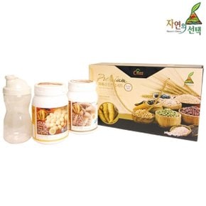 [자연의선택] 마죽 종합선물세트 1호 1.2kg(버섯더덕마죽600g/은행마죽600g/쉐이크컵)