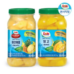 후룻바틀 혼합 666g x 2개 (파인애플1+망고1) / 과일 통조림