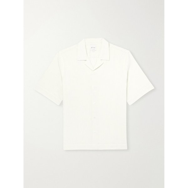 캠프 칼라 스트라이프 코튼 시어서커 셔츠 46376663163069550