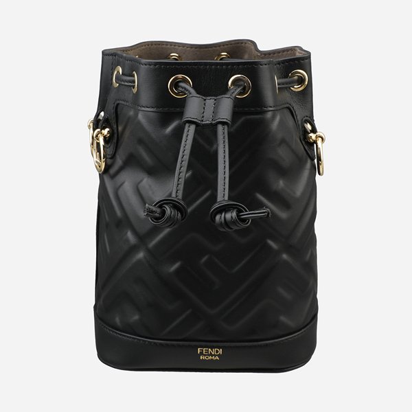 [시흥점] 6S 8BS093 ANWT F0KUR 몬트레조 레더 버킷백 블랙