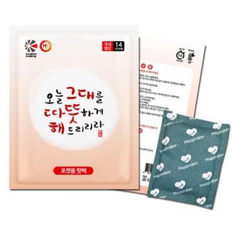 아트박스 /호사문구 [해피데이핫팩] 포켓용 100g(흔드는핫팩)