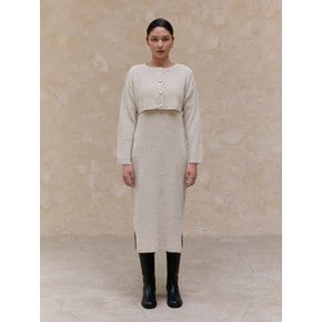 TWS BOUCLE CROP CARDIGAN DRESS _3 COLOR