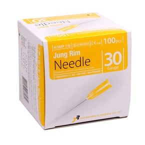 정림 일회용주사침 30Gx1inch 1박스(100개) 주사바늘 주사침