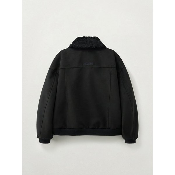 신세틱 스웨이드 블루종 점퍼_블랙