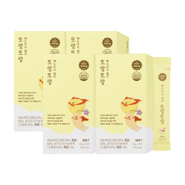 생활한방연구소 바라기 짜먹는 배도라지젤리 또랑또랑 60포 (2개월분) 어린이젤리 플라티코딘D