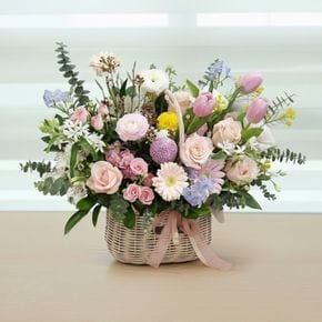 꽃바구니 그대만보여요 생일선물 사랑고백 축하 꽃선물 꽃배달 당일배송