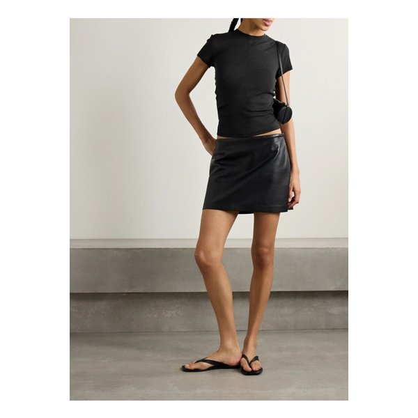 스킴스 시어 스트레치 저지 티셔츠 수트 블랙 1647597360185207