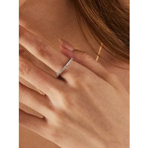 Line Layered Cubic Ring 라인 레이어드 큐빅 반지