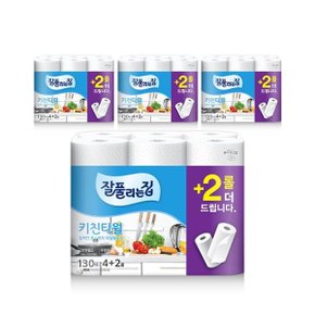 키친타월 130매 x 4+2롤 x 4팩