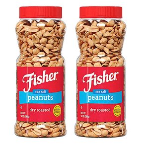 피셔 씨쏠트 피넛 땅콩 Fisher Peanuts 396g 2개