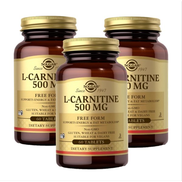 L 카르니틴 엘카르니틴 500mg 60타블렛 X 3통