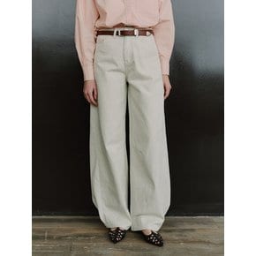 TIS CURVED COTTON PANTS_2COLORS