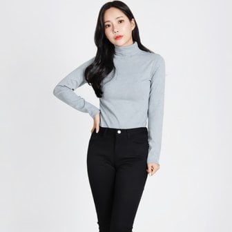 디작소 여성 겨울 가을 캐시미어 데일리 면 목폴라 티셔츠