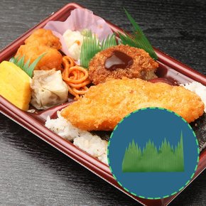 일식 초밥 도시락 나뭇잎 장식 바란 스시 참치 데코 일본 식당