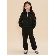 [BEANPOLE KIDS] 반집업 칼라 포인트 여아 상하 세트  블랙 (BI4841G035)