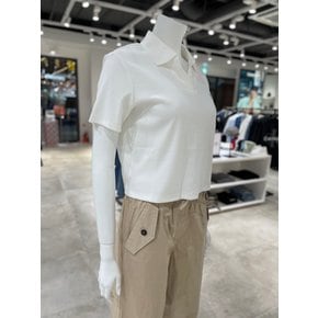 [파주점] [캘빈클라인진]여성 CK 모노로고 립 폴로 반팔티셔츠 47D268G-YAF