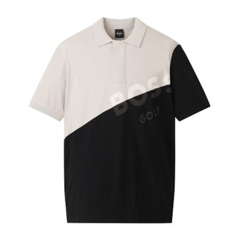 BOSS GOLF 보스골프 컬러 블록 폴로 스웨터 MAN LIGHT BEIGE