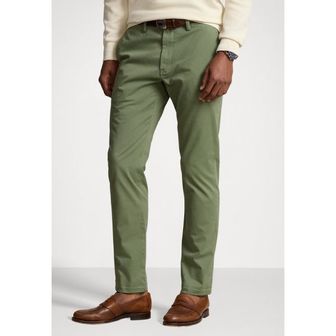 이스퀘어 5168560 Ralph Lauren STRETCH SLIM FIT TWILL PANT - Chinos washed forest