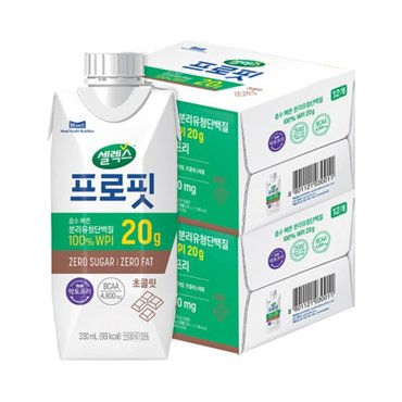 셀렉스 프로핏 웨이프로틴 드링크 초콜릿 330ml 12팩 2박스 총 24팩   스포츠 단백질음.._P316577495