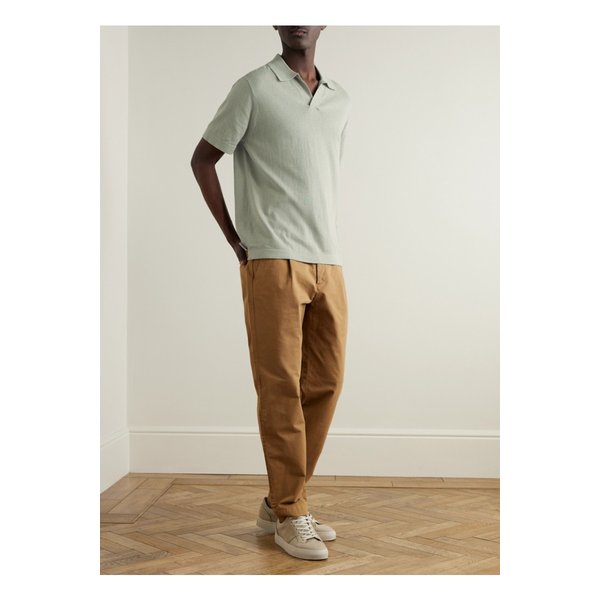 NN.07 라이언 6311 코튼 리넨 혼방 폴로 셔츠 그린 46376663162842686